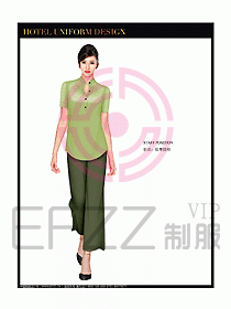 桑拿spa按摩技師制服設(shè)計圖788