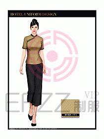 桑拿spa按摩技師制服設(shè)計(jì)圖795