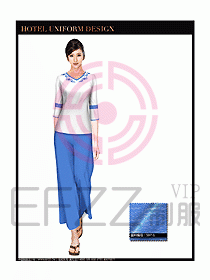 桑拿spa按摩技師制服設(shè)計(jì)圖796