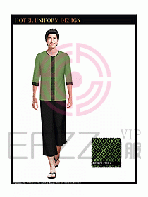 桑拿spa按摩技師制服設(shè)計圖799