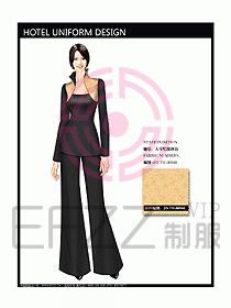 桑拿會(huì)所服務(wù)員制服設(shè)計(jì)圖278