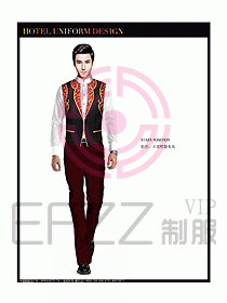 桑拿會所服務(wù)員制服設(shè)計圖281