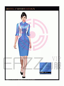 桑拿會(huì)所服務(wù)員制服設(shè)計(jì)圖304