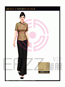 桑拿會(huì)所服務(wù)員制服設(shè)計(jì)圖303