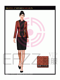 酒店前臺服務(wù)員制服設(shè)計圖609