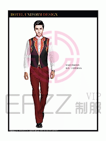 酒店西餐服務(wù)員制服設(shè)計圖811