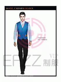 酒店西餐服務員制服設計圖813