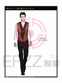酒店西餐服務(wù)員制服設(shè)計圖815