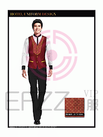 酒店西餐服務(wù)員制服設(shè)計(jì)圖832