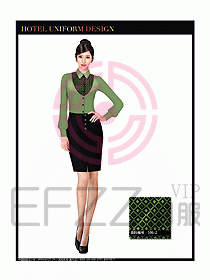 酒店西餐服務員制服設計圖842