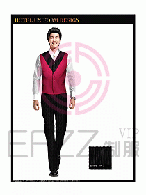 酒店西餐服務員制服設計圖839