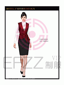 酒店西餐服務(wù)員制服設(shè)計圖846