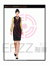 酒店西餐服務(wù)員制服設(shè)計(jì)圖847