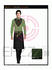 酒店西餐服務(wù)員制服設(shè)計圖845